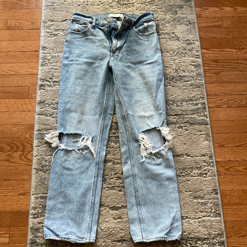 Abercrombie ultra high rise jean